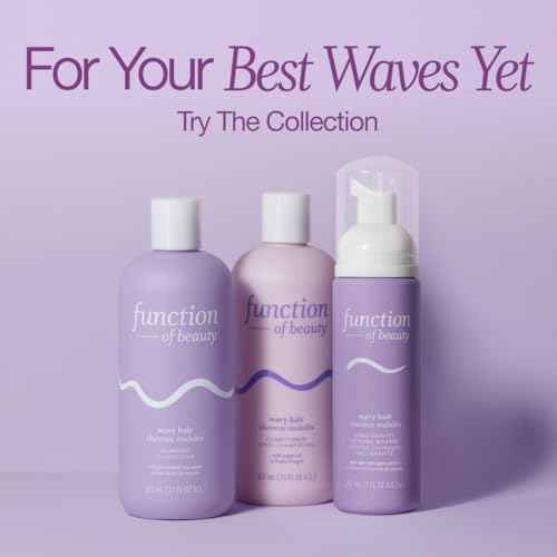 Function of Beauty Wavy Hair Conditioner, XL - Sulfate-Free Conditioner for Natural Wavy Texture - Lightweight, Anti-Frizz, Strengthening & Hydrating with Argan Oil - Hair Care Products