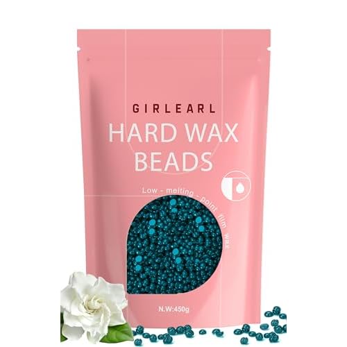 Hard Wax, Jasmine Infused Wax Beans for Sensitive Skin, 1lb, Wax for Hair Removal, Bikini, Legs, Eyebrow, Facial, Full Body Waxing for Women and Men