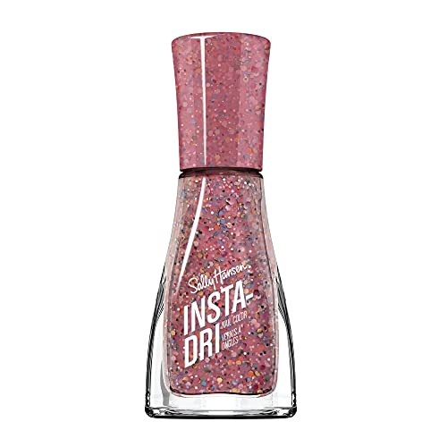 Sally Hansen Insta-Dri®, Confetti Pop, Quick Dry, Long Lasting, Streak-Free Shine, Pink Glitter Nail Polish