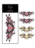 Cyber Succubus Temporary Tattoos for Cosplay | 2 Designs