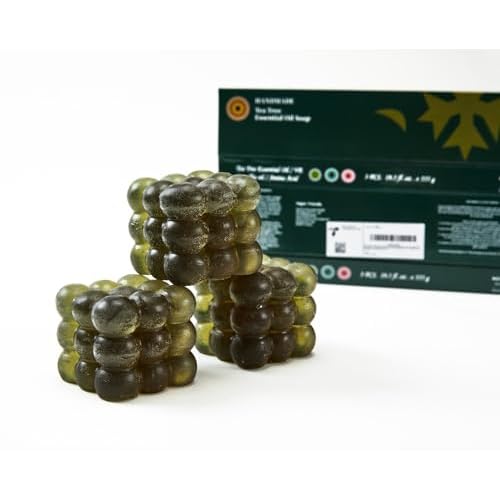 Tea Tree Bar Soap - Refresh & Balance Your Skin Naturally! Vegan Blemish-Prone Skin Soap with Vit E & Botanicals, Gentle Cleansing, 19.5 Oz (3 Bars), Cruelty-Free