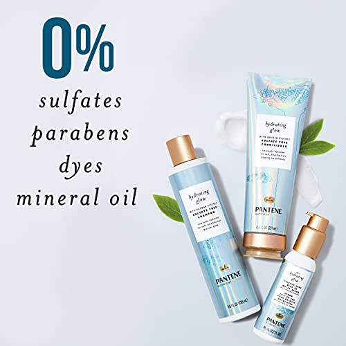 Pantene Hydrating Glow with Baobab Essence Shampoo, Sulfate & Silicone-Free, 9.6 Fl Oz, 2.598 Fl Oz