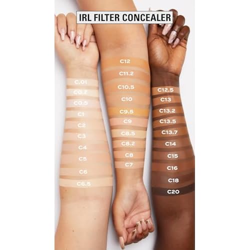 Revolution, IRL Filter Finish Concealer, Full Coverage, Oil-Free, Long-Lasting & Lightweight Formula, Infused with Hyaluronic Acid, Vegan & Cruelty-Free, C15, 0.21 oz (Pack of 2)