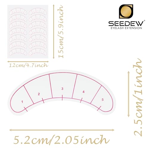 420 Pieces Lash Mapping Stickers, Lash Extensions Five-Point Positioning Stickers, Lash Extension Supplies, Eye Patch/Pads Lash Mapping Practice for Beginner/Tech Lash Artists (Simple Packaging)