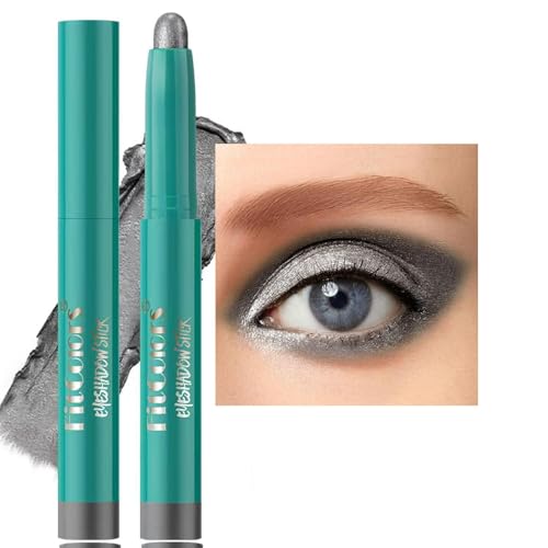 Eyeshadow Stick£¬eyeshadow pencil£¬Creamy Twist Up Pencil for Sensitive Eyes, Vegan & Non Toxic | Crease Proof, Long Lasting Makeup (Travel Size, Matte/Shimmer) Grey black # 05