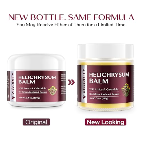 Vigority Helichrysum Balm for Mature Skin - 3.4oz Soothing Cream