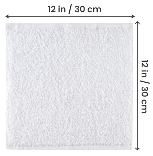 Utopia Towels 24 Pack Cotton Washcloths, 12x12 Inch