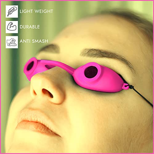 Super Sunnies Tanning Goggles - 12-Pack Flexible Assorted Colors - UV Eye Protection, FDA Compliant