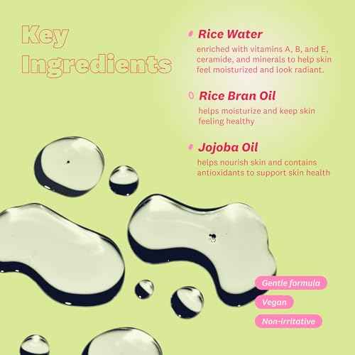 The Face Shop Rice Water Bright Light Facial Cleansing Oil, Daily Makeup Remover, Oil Cleanser, Vegan, Korean Skin Care with Jojoba Oil, Face Pore Cleanser, 150ml