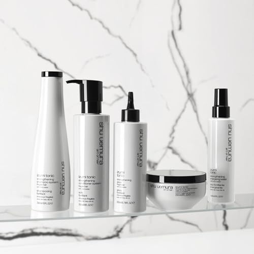 shu uemura art of hair Izumi Tonic Strengthening & Thickening Rice Water Shampoo - Hydrates and Repairs Damaged Hair, Smooths and Adds Shine, With Japanese Rice Water