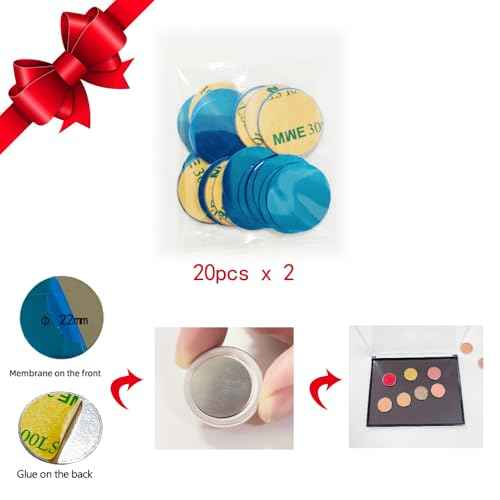 2 Pack XL large Magnetic Makeup Palette with Clear Top, Empty Cosmetics Pan Dispensing Storage Box with 40pcs Metal Sticker for DIY Eyeshadow Lipstick Blush Powder- 9.25'' x6.57''