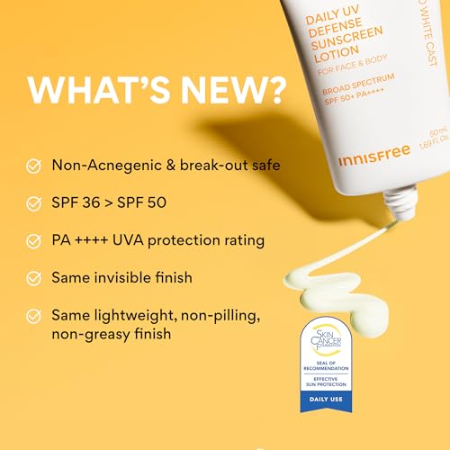 Innisfree Daily UV Defense SPF 50+ PA++++ Sunscreen