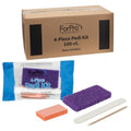 Disposable 4-Piece Pedicure Kit - 100 Individually Packed Sets