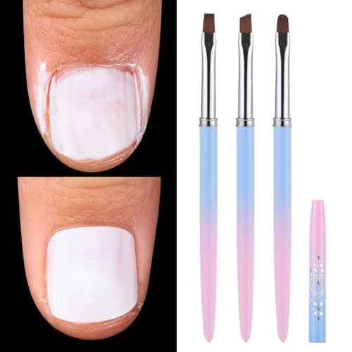 for OPI Nail Polish Remover, 3PCS Nail Clean UP Brushes for Cleaning Polish Mistakes on the Cuticles, Acetone Resistant Nail Brush for Nail Art and Designs