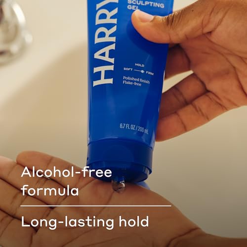 Harry's Sculpting Hair Gel for Men with Firm Hold and Polished Finish - 6.7 fl oz - Alcohol-Free Formula (Pack of 2)