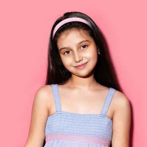 Girls Headbands, 3PCS Headbands for Girls Women Glitter Pink Rainbow White Headband Sparkly Sequin Headband Hair Accessories