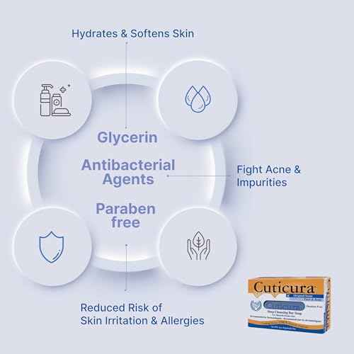 Cuticura Official Deep Cleansing Face and Body Soap - 3 oz (Pack of 1)