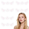 6pcs Pink Bow Face Freckle Tattoo Stickers, Waterproof Temporary Tattoos for Women & Girls Perfect for Makeup St. Patrick's & Costume Parties