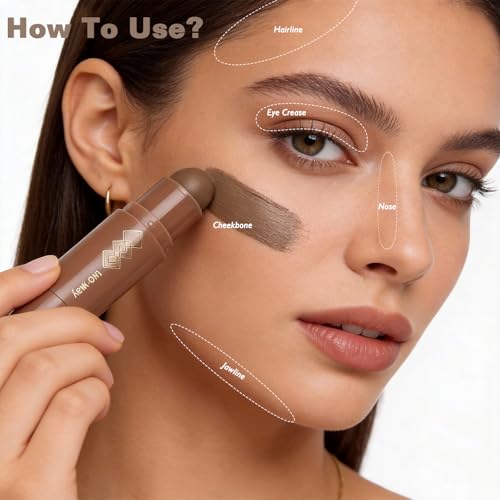 Cool-Toned Cream Contour Stick for Fair Skin – Grey Brown