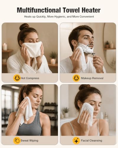 Hot Towel Dispenser - 5-Second Fast Heating Face Towel Warmer