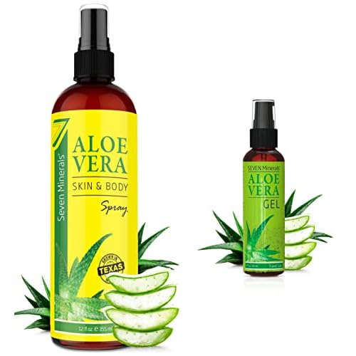 Seven Minerals Aloe Vera Spray & Travel Size Aloe Vera Gel