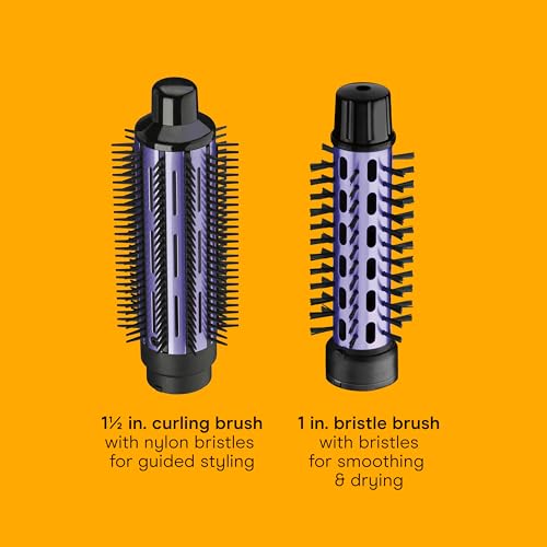 Conair 2-in-1 Hot Air Brush Styler Combo with 1.5" and 1" Attachments