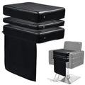 L'aimefois Salon Booster Seat for Kids - Height Adjustable,Easy to Clean & Storage,Breathable£¬Leather Barber Booster Seat for Kids Hair Cutting,Black