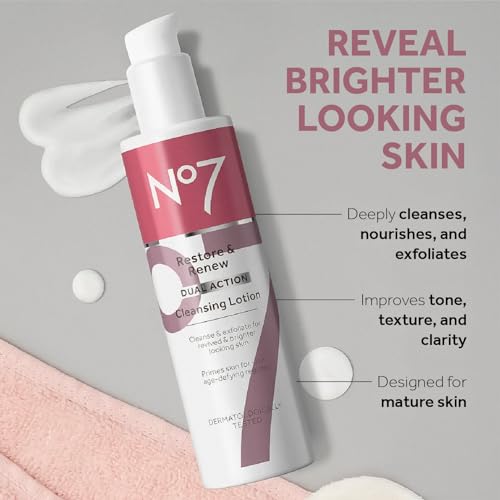 No7 Restore & Renew Dual Action Cleansing Lotion