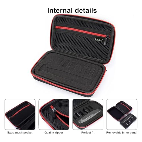 LinMei Hard Case Compatible with One Blade Trimmer, Travel Organizer Carrying Box for QP2520, QP2530, QP2620, QP2630 Face & Body Electric Trimmer Shaver
