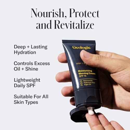 Geologie Complete Skincare Set for Men & Women | 1-Month Simple & Effective Daily Clear Skin Routine | Acne, Oily Skin, Dark Spots | Face Wash 2-Pack, Retinol Face Cream, SPF15 Moisturizer & Eye Cream