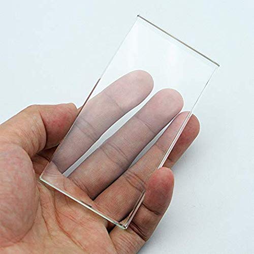 Glass Nail Art Palette - Makeup Mixing Board 4x2 Inch