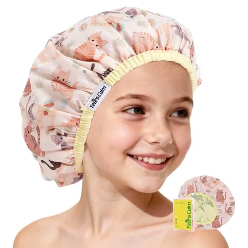 Kids Shower Cap Waterproof Reversible Age 3-10