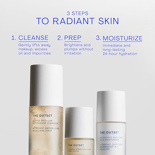 The Outset Micellar Antioxidant Cleanser, Hydrating Gel Face Wash & Makeup Remover, Brightening & Refreshing, Fragrance-Free, Vegan, Gluten-Free Clean Skincare for Sensitive Skin - 5 fl oz
