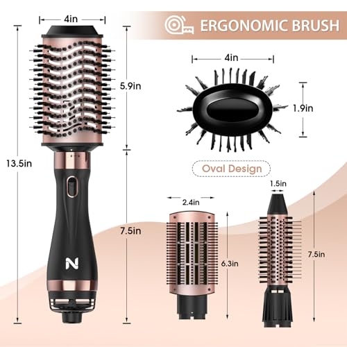 Natrial Hot Air Brush - Versatile Hair Dryer & Styling Tool
