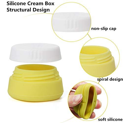 Cosywell Travel Containers Set 9-Piece Silicone & PP Jars TSA Approved