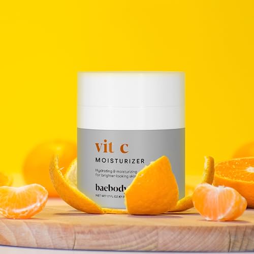 Baebody Made in USA Vitamin C Face Cream | Brightening Cream For Face, Vitamin C Moisturizer For Face, Best Face Moisturizer For Women and Men, Jojoba Oil and Vitamin C | 1.7 Oz