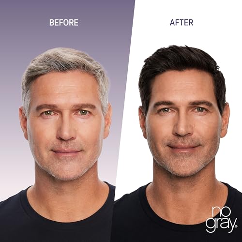 No Gray Permanent Hair Color Shampoo - Dark Brown, 8.45 oz