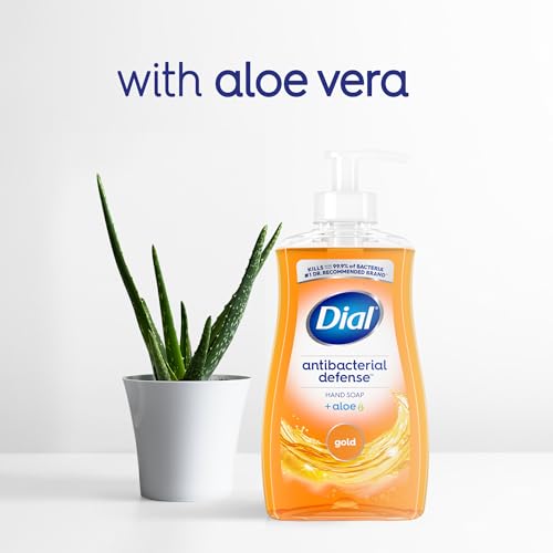 Dial Antibacterial Liquid Hand Soap with Aloe, Gold Scent, 11 oz (Pack of 4)