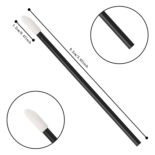 Vaincre 500PCS Disposable Lip Wands Applicators - Soft Bristles