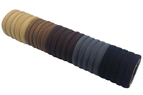 J-MEE Hair Ties for Thick Hair, 100 Pack Seamless Scrunchies