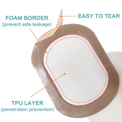 Organic Cotton Castor Oil Pack Wrap - Disposable Self-Adhesive Pads