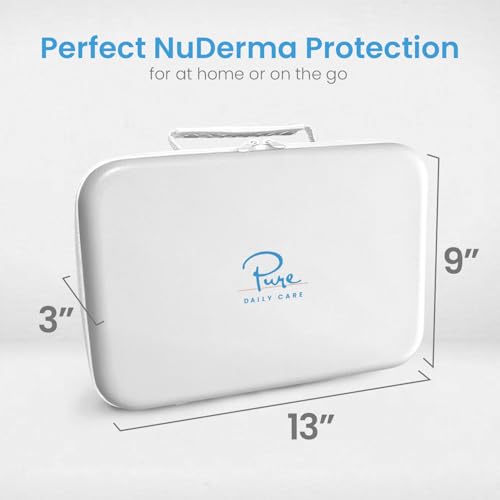 NuDerma Official Carrying Case for High Frequency Wand - Holds All Attachments - Portable for Travel - Compatible with All Nuderma Models - Padded Storage and Travel Case