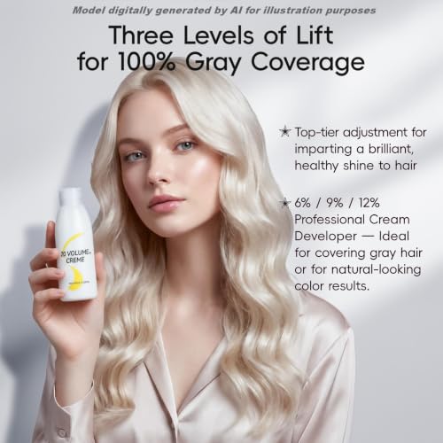 20 Volume Cream Hair Developer, 100ml - Professional Salon & Home Use