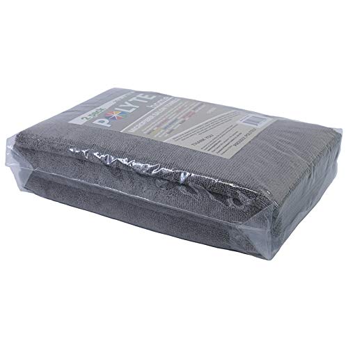 POLYTE Microfiber Hair Towel, 20x40 in, 2 Pack