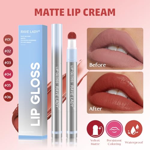 Cushion Lip Powder Cream, Matte lip cream, Velvet Finish, Highly Pigmented Color, Non-Drying, Moisturizing, Waterproof, Lightweight, Non-Fading Lipstick