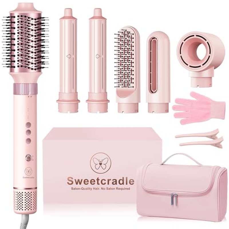 6-in-1 Hair Styler Dryer with Auto Curler & Straightening Brush
