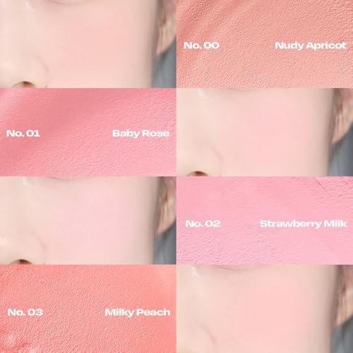 Balmy Cream Cheek Blush - Buildable, Long-Wear Matte (No.7 Taro Latte)
