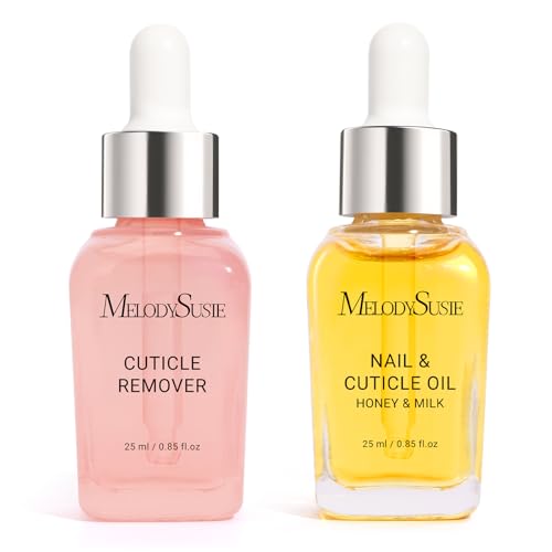 MelodySusie 2-Piece Cuticle Care Kit - Cuticle Oil & Remover Set (25ml)