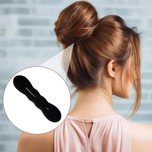 3-Piece Hair Bun Maker Set, 2 Sizes Sponge Updo Shaper