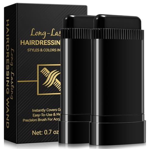 2-in-1 Hair Dye Comb Stick for Instant Gray Coverage - Black